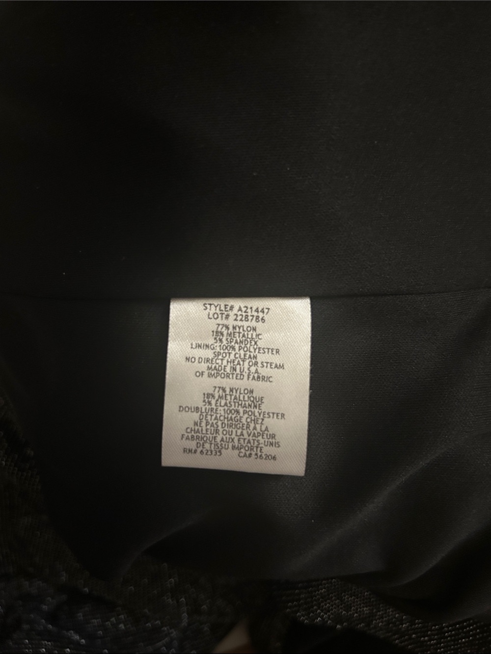 NWOT Charcoal Metallic Long-Sleeve Draped Cocktail Dress xxs-med - Picture 9 of 9